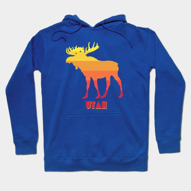 Utah Moose Hoodie by esskay1000